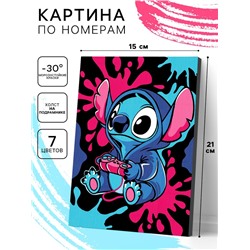 Картина по номерам на холсте с подрамником «Синий монстрик» 15×21 см