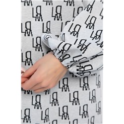 Платье Домино (светло-серое) П12763-18М