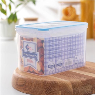 Контейнер пищевой Good & Good, 2.2 л, с герметичной крышкой