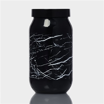 Банка для сыпучих «Марбл», 1 л, стекло