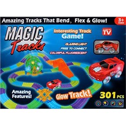 ГИБКИЙ ТРЕК MAGIC TRACK 301 ДЕТ. С ПЕРЕКРЁСТКОМ, МОСТОМ И КОЛЕСОМ