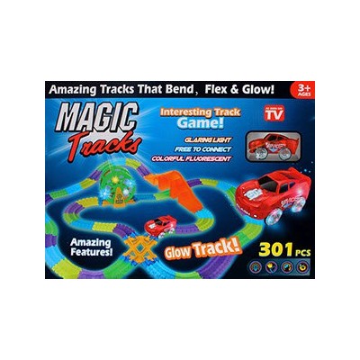 ГИБКИЙ ТРЕК MAGIC TRACK 301 ДЕТ. С ПЕРЕКРЁСТКОМ, МОСТОМ И КОЛЕСОМ