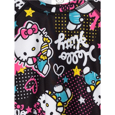 Термокомплект трикот. для девочек: фуфайка (футболка) с длин. рук, брюки