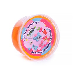 Слайм "Стекло" 50 гр Оранжевый с колечком