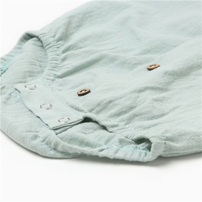 Боди-рубашка для мальчика MINAKU, серо-зелёное, рост 62-68 см