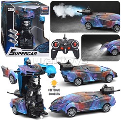 Машина "Суперкар" трансформирующийся в робота, р/у, 27 MHz, в коробке