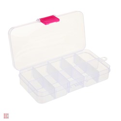 Контейнер для бисера 10 отделений, 12,7x6,5x2,3см