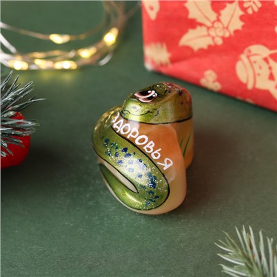 Фигурка «Змейка Здоровья», селенит