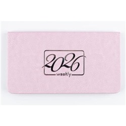 Планинг 2026 г. 165х90 мм 128 стр. "ФЛОРЕНЦИЯ" нежно-розовый 310114 Alpha-Trend