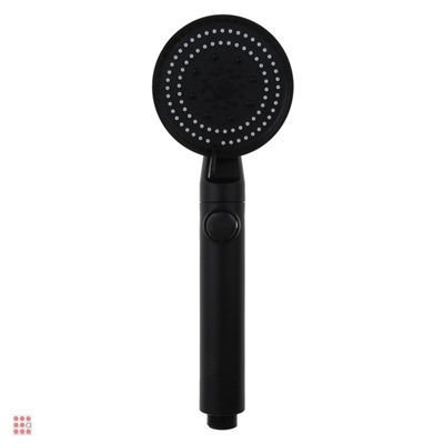 Лейка для душа, 5 режимов, 90мм, черная