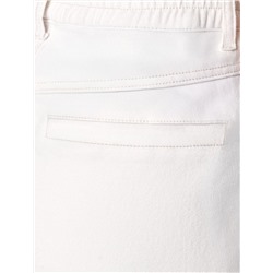 Джинсы с поясом на резинке из эластичного денима средней плотности