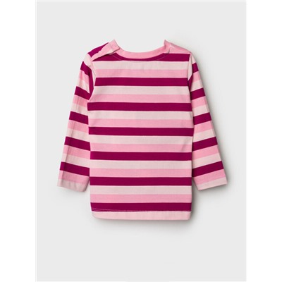 Фуфайка детская трикотажная для девочек (футболка с длинными рукавами)