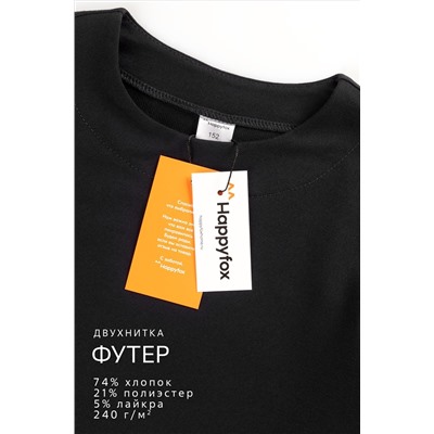 Платье из футера для девочки Happyfox