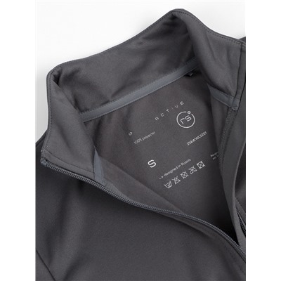 Рашгард на молнии с длинным рукавом женский Resport, размер 42, серый