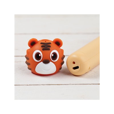 3D ручка Тигрёнок, работа с пластиком PLA, USB кабель питания, оранжевая