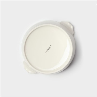 Салатник Magistro Whitewarm, 500 мл, 15×12.5×6 см, фарфор, белый