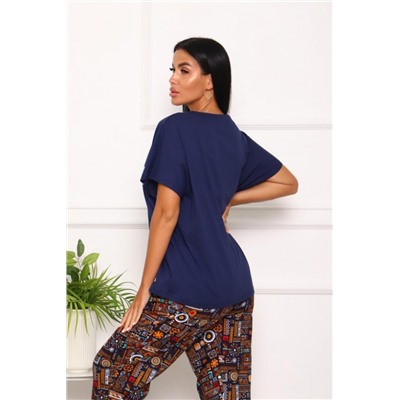 №117 Костюм с брюками (Синий)