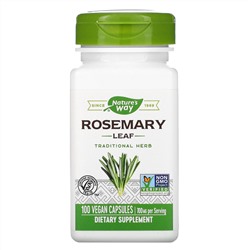 Nature's Way, листья розмарина, 100 веганских капсул