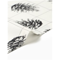 Набор салфеток сервировочных на стол «Этель» Christmas, 2 шт., белые, с декоративными кольцами, 45×45 см