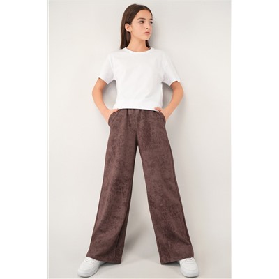 Брюки палаццо из футера для девочки Happyfox