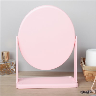 Зеркало настольное 16х21 см / 1043 /уп 60/розовое