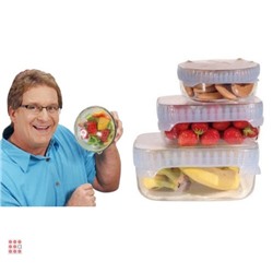 Силиконовая крышка-пленка 4шт. "Stretch and Fresh"