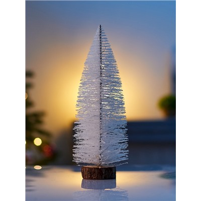 Фигура светодиодная «Ёлка белоснежная» 30 см, 20 LED, от батареек AG13×3, свечение тёплое белое