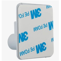 Крючок самоклеящийся металлический белый для кухни, ванной и раковины - 1 шт. / Вешалка для полотенец / Держатель для полотенец и халатов