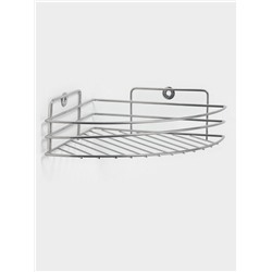 Полка угловая, 1 ярус, 20×20×7 см, хром