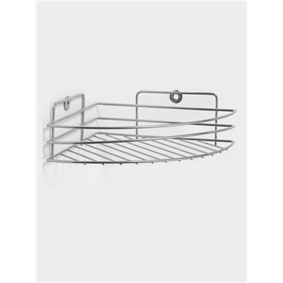 Полка угловая, 1 ярус, 20×20×7 см, хром