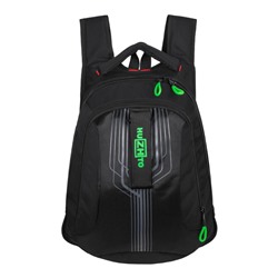 Молодежный рюкзак MERLIN F505 черно-зеленый