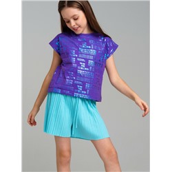 Фуфайка трикотажная для девочек (футболка)