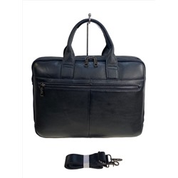 Сумка-портфель мужская из натуральной кожи, цвет чёрный