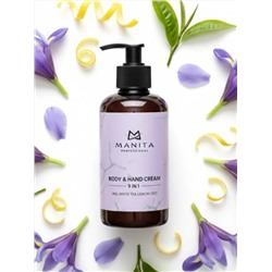 MANITA Парфюмированный крем для рук и тела / Iris, White Tea, Lemon Zest, 300 мл 28391