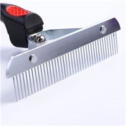 Расчёска перпендикулярная, 16×18.5 см, чёрно-красная