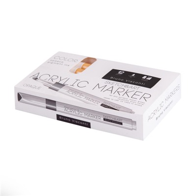 Маркер акриловый 1-3 мм "SKETCH ART" ЗОЛОТОЙ 22-0130 Bruno Visconti