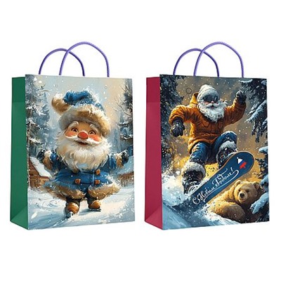 Пакет бумажный 18х23х10 см "Дед мороз" ламин. 71374 Centrum