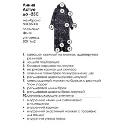 Комбинезон текстильный с полиуретановым покрытием для мальчиков