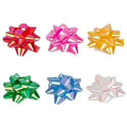 Бант "Звезда" 5см BOWS-5P ассорти "Stilerra" (отгрузка кратно 54 шт)