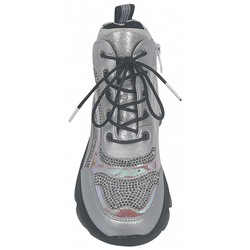A-B01018-B серебро Ботинки деми для девочек (32-37)/6