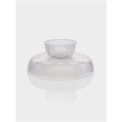 Ваза для фруктов «Камелия», 26.3×11 см, 2 л, стекло, прозрачная