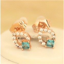 Серьги-гвоздики позолота  H01-12729р