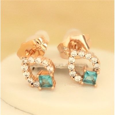 Серьги-гвоздики позолота  H01-12729р