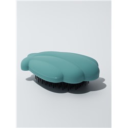 Расчёска массажная «Ракушка», 11×8.5 см, голубая