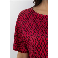Блуза Морган (красная/цепи) Б14087-16М