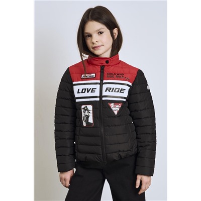 Куртка текстильная с полиуретановым покрытием для девочек PLAYTODAY, 1239572