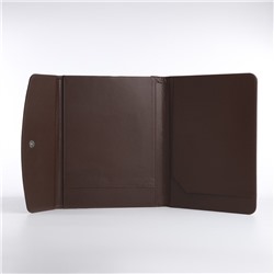 Папка для документов, формат А4, 25.5×2.5×34 см, коричневая