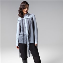 Рубашка из вискозы, Срочно на обложку (blue)