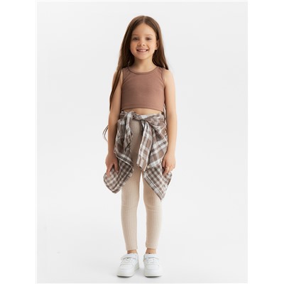 Легинсы (лосины) детские KAFTAN, рост 140 см, бежевые