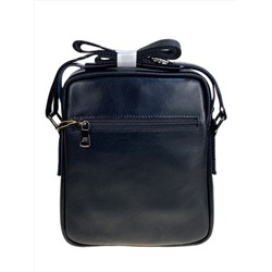 Сумка мужская из натуральной кожи, цвет черный